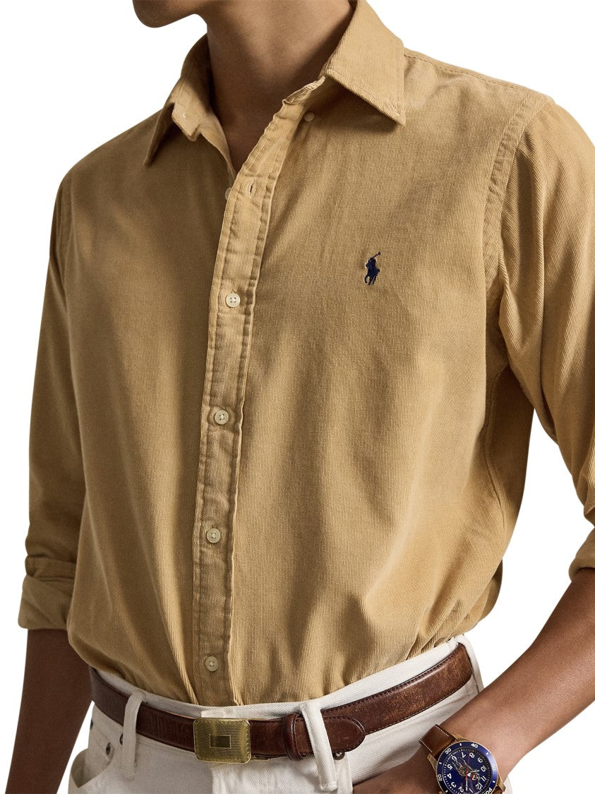 Polo Ralph Lauren Brown Long-Sleeve Button-Down Sport Shirt