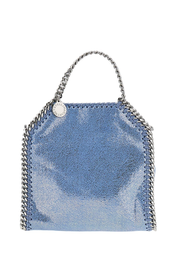Stella Mccartney Light Blue Falabella Tiny Tote Faux Suede Tote Bag
