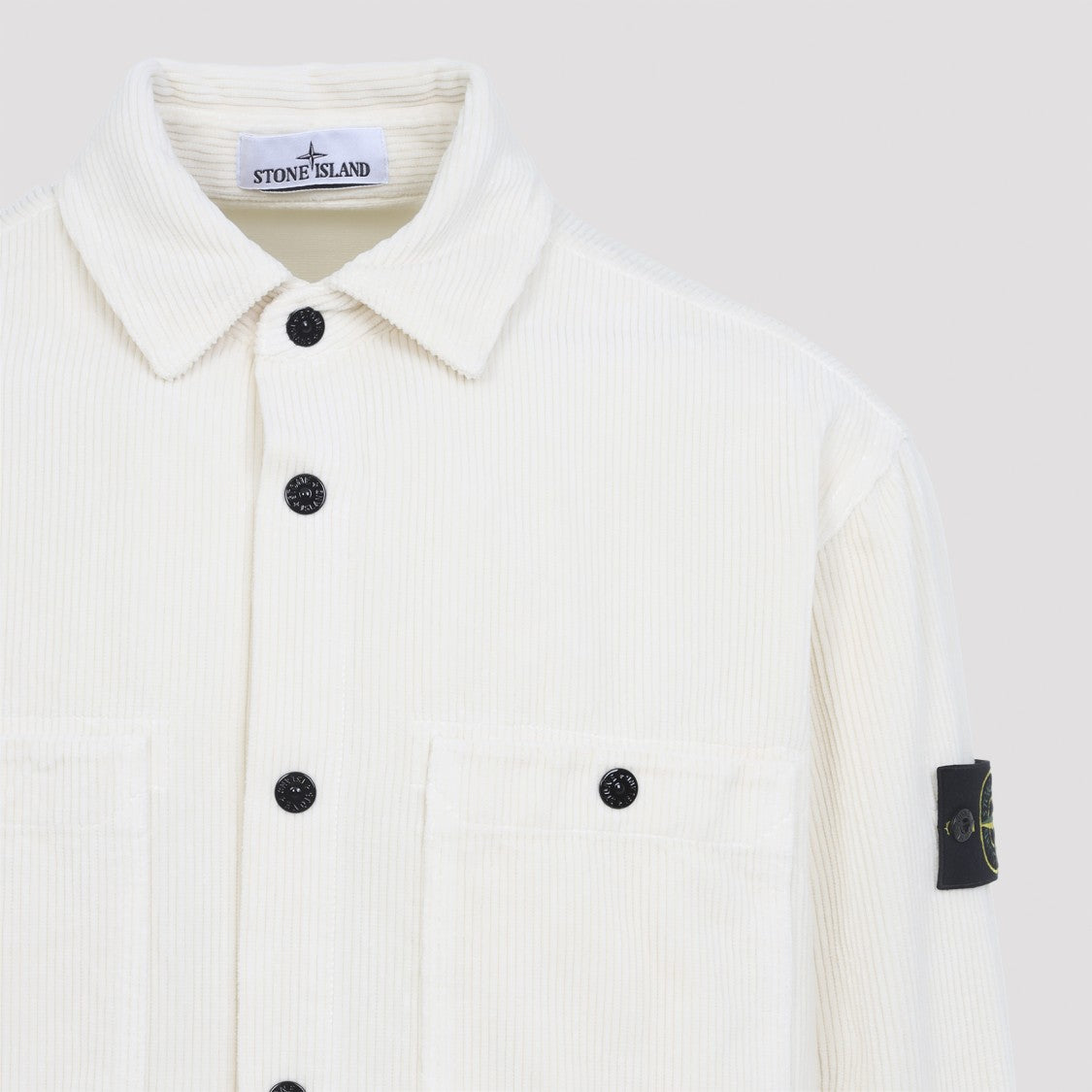 Stone Island Iconic Button-Down Shirt With Dual Chest Pockets