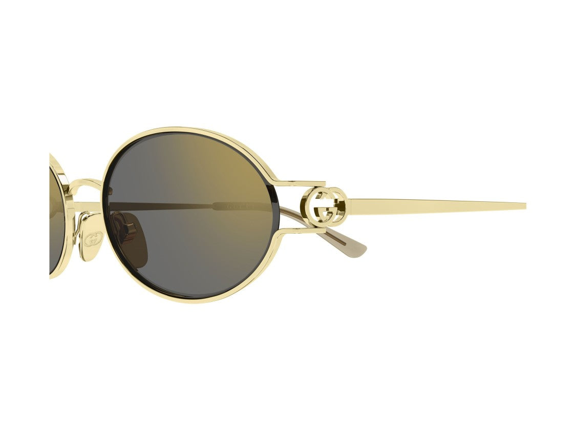 Gucci Gg2233s Polished Gold Metal Round Sunglasses