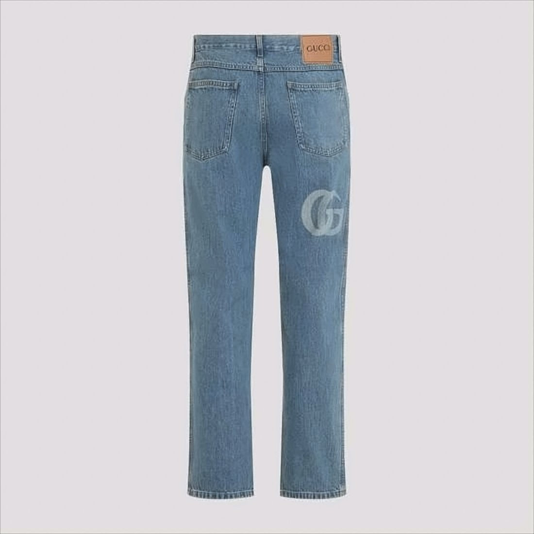 Gucci Classic Straight-Leg Blue Denim Pants