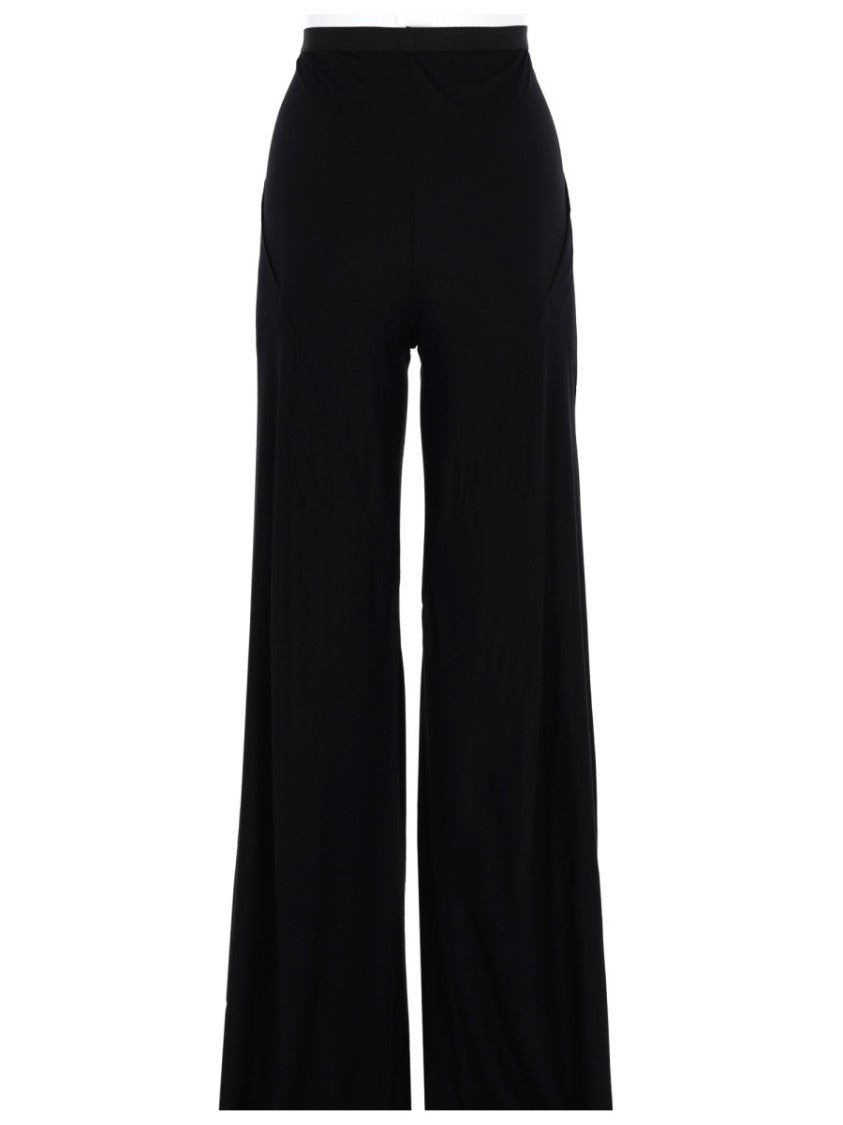 Rick Owens X Lilies High Waist Floor Length Viscose Pants