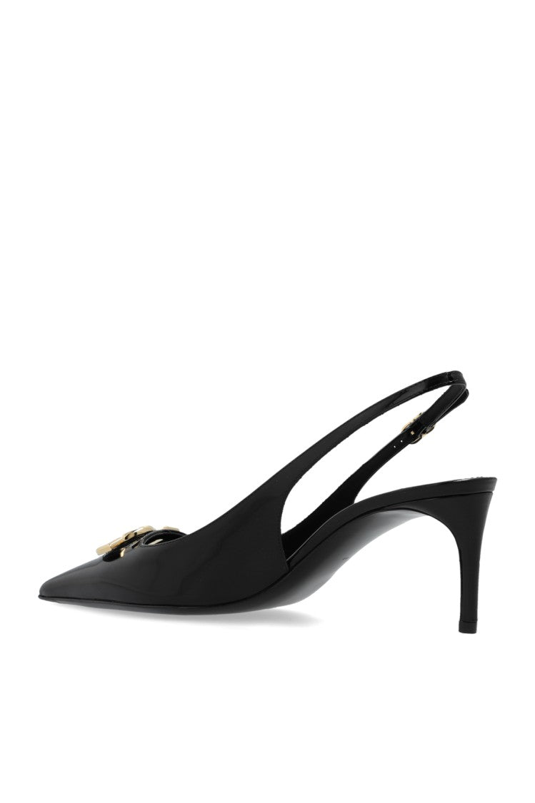 Dolce & Gabbana Glossy Black High-Heeled Shoes
