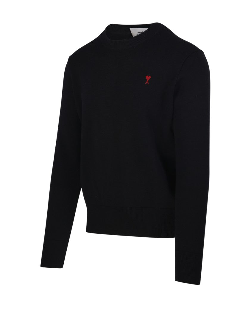 Ami Adc Round Neck Sweater Merino