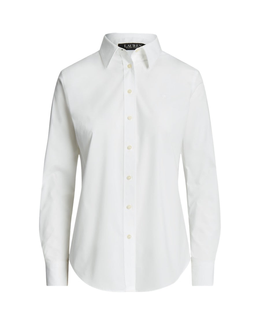 Lauren Ralph Lauren Jamelko Long Sleeve Shirt With Button-Down Front