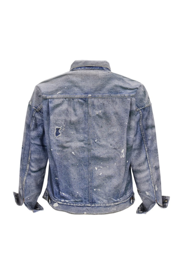 Junya Watanabe Trompe-L'œil Denim Jacket With Adjustable Cuffs And Hem