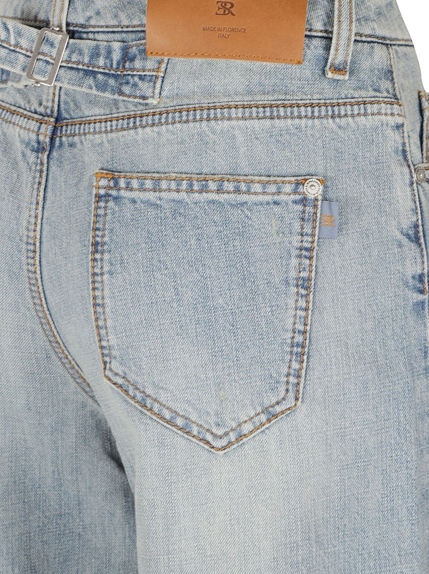Ermanno Scervino Straight-Leg Denim Jeans With Light Blue Wash