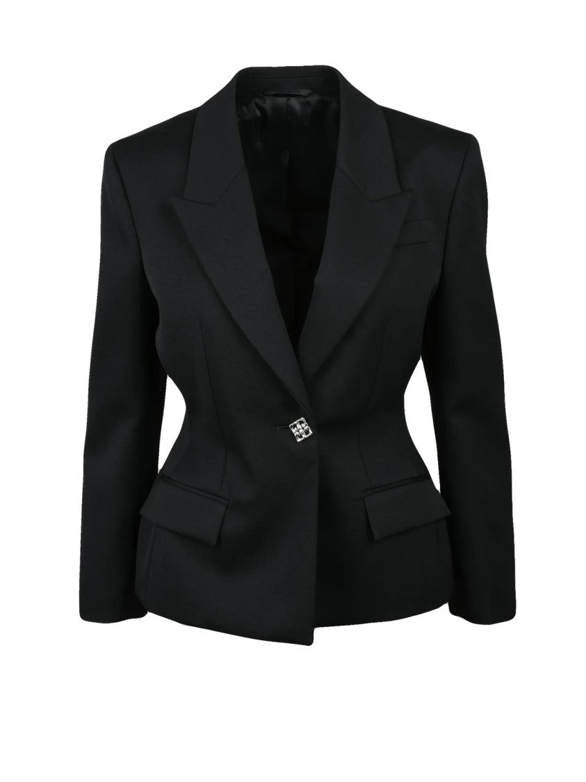 Givenchy Fitted Virgin Wool Jacket - Black