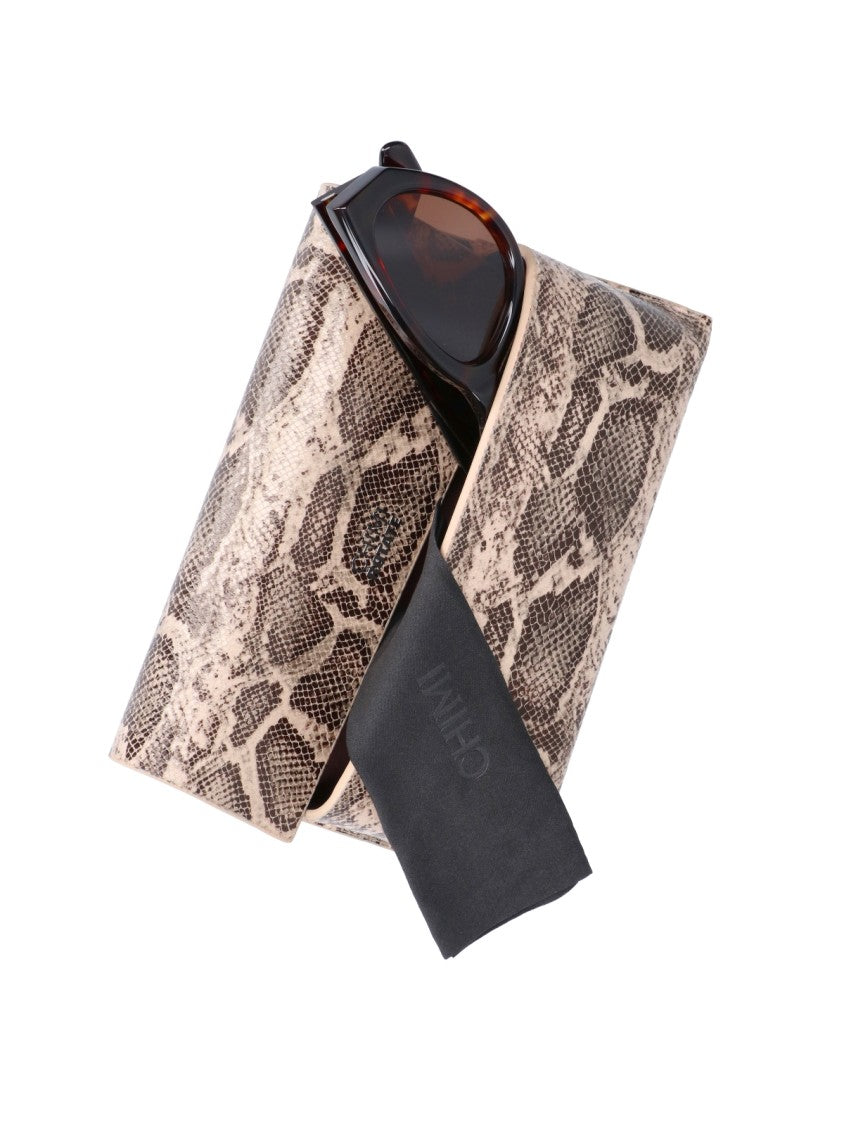 Chimi Brown Deep Tortoiseshell Polarized Cat-Eye Sunglasses