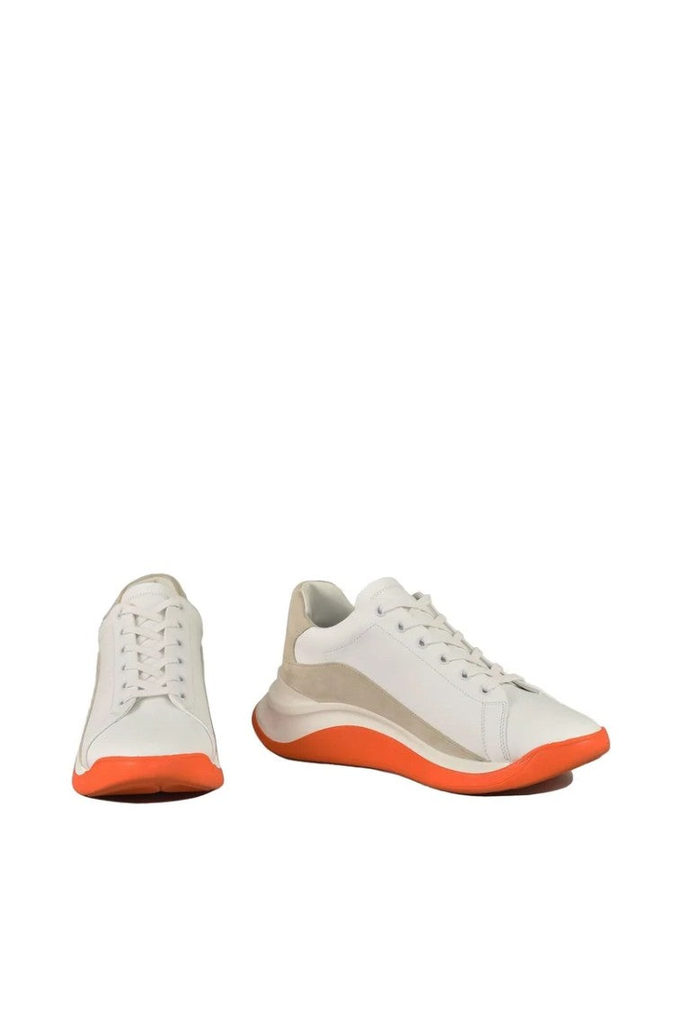 Sportmax Low-Top Sneakers With Orange Sole