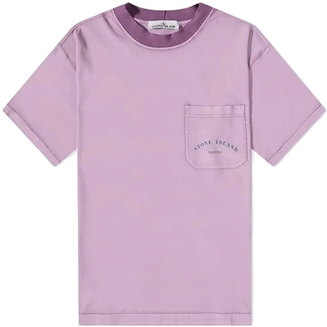 Stone Island Soft Lavender Short-Sleeved T-Shirt