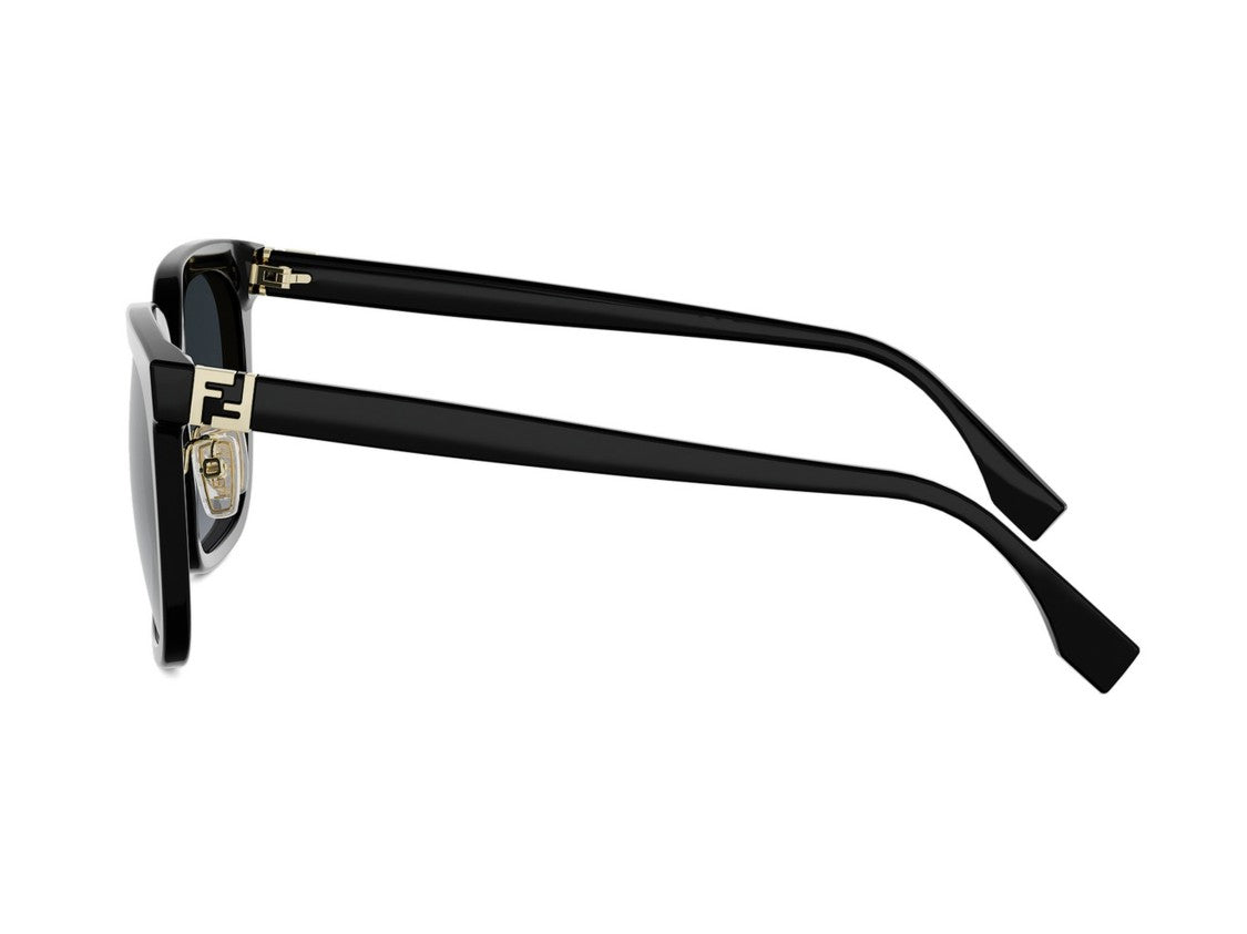 Fendi Fe40207f Gold Detail Oversized Square Sunglasses