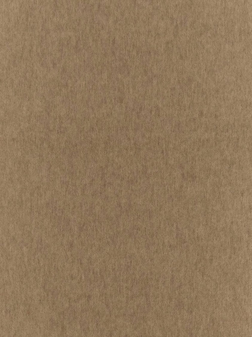 Max Mara Fringed Cashmere Baci Scarf With Embroidered Logo