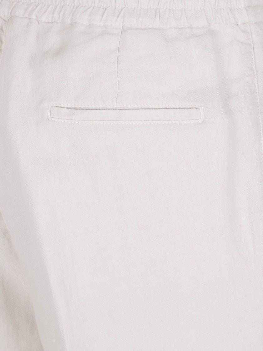 Brunello Cucinelli Relaxed Fit Linen Trousers