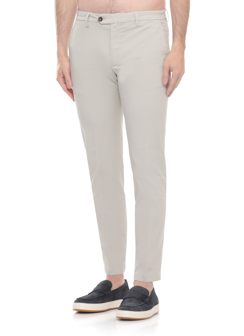Briglia 1949 Beige Bg04 Cotton Straight-Leg Pants