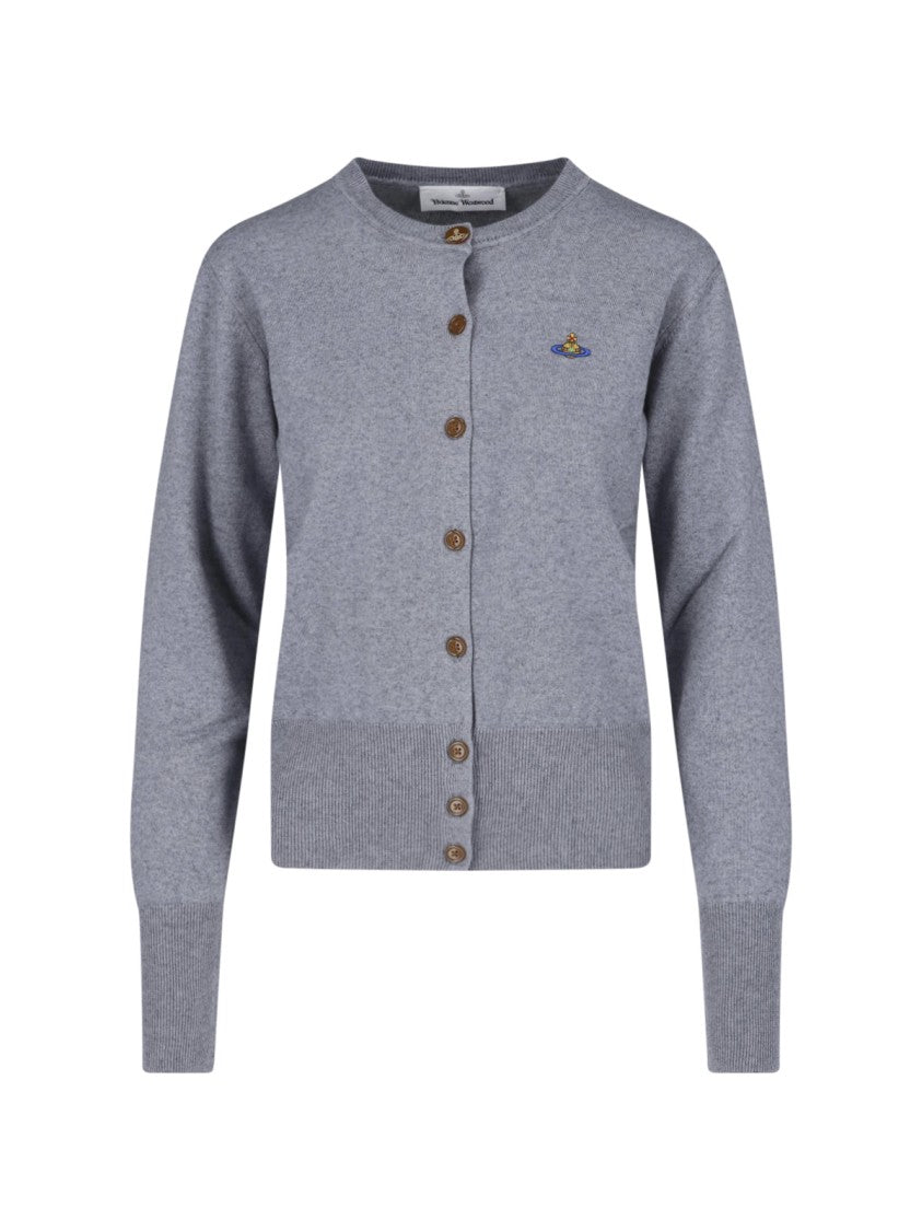 Vivienne Westwood Classic Button-Up Cardigan With Ribbed Hem