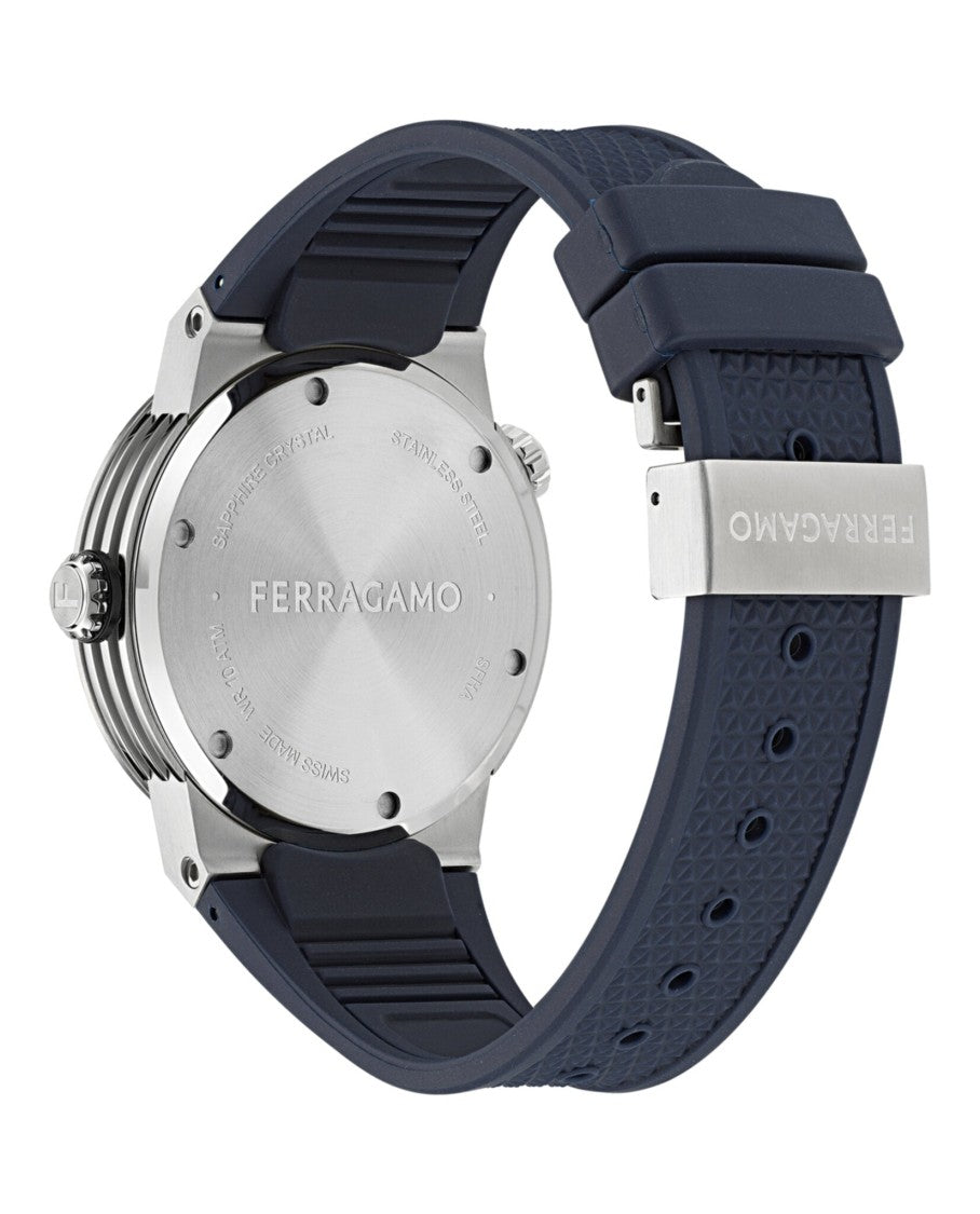Ferragamo F-80 Gmt Worldtime Silicone Watch