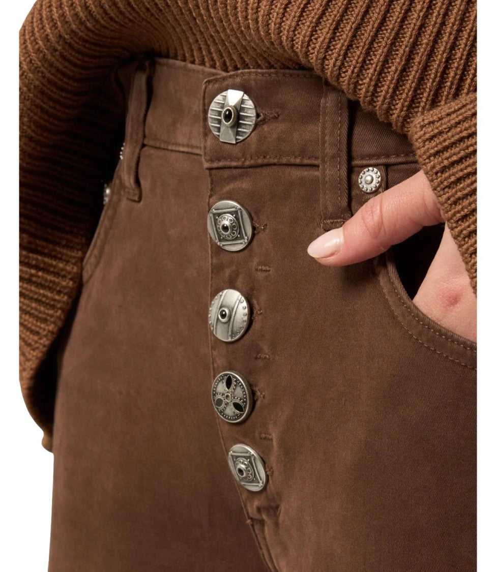 Dondup Straight-Leg Trousers With Unique Button Fly