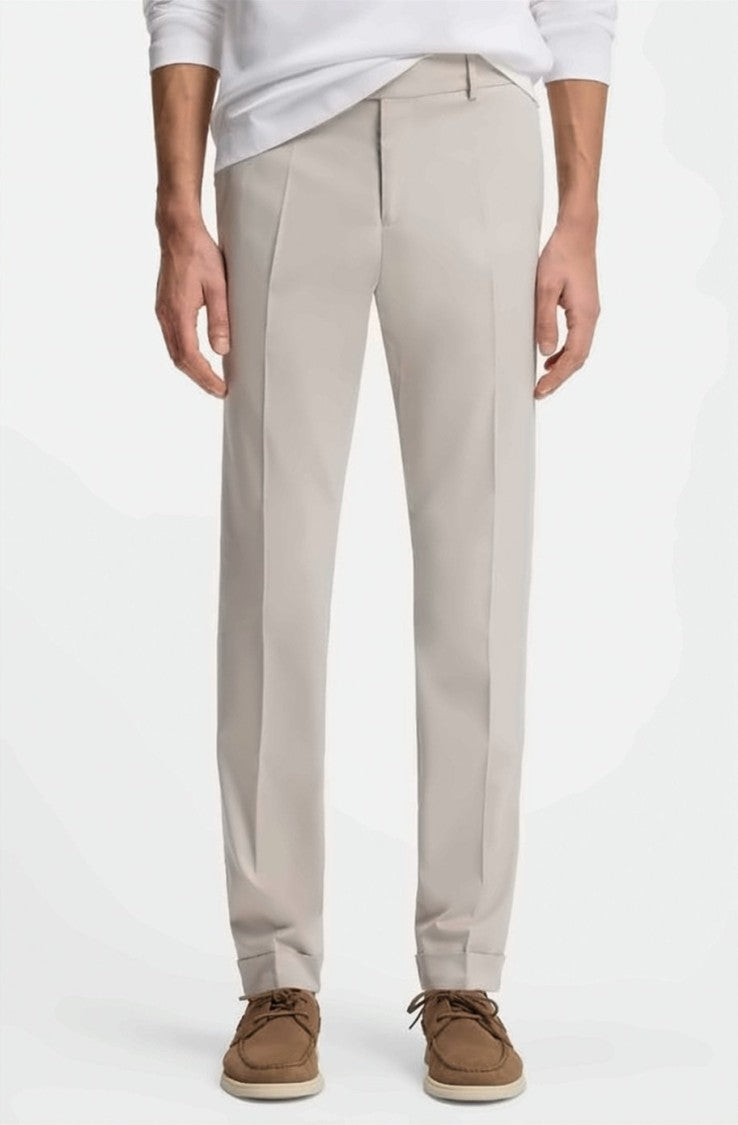 Boss Beige Genius Tu Buttoned Trousers