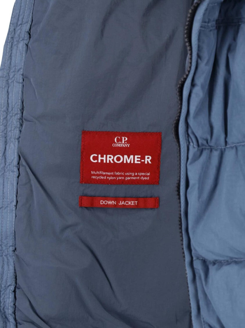 C.P. Company Blue Chrome-R Hooded Down Jacket