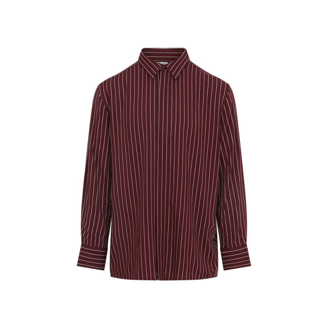 Saint Laurent Bordeaux Viscose Shirt