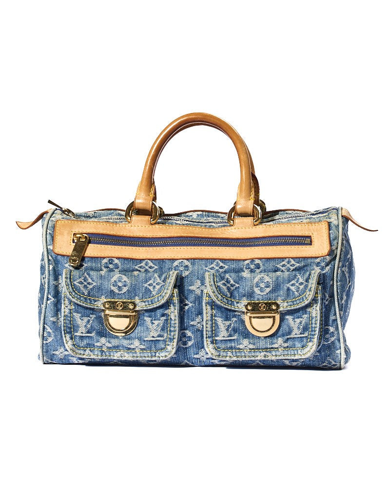 Louis Vuitton Neo Speedy 30 Denim Monogram Light Blue