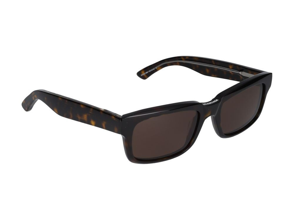 Balenciaga Havana Bb0345s Acetate Bold Square Frame Sunglasses