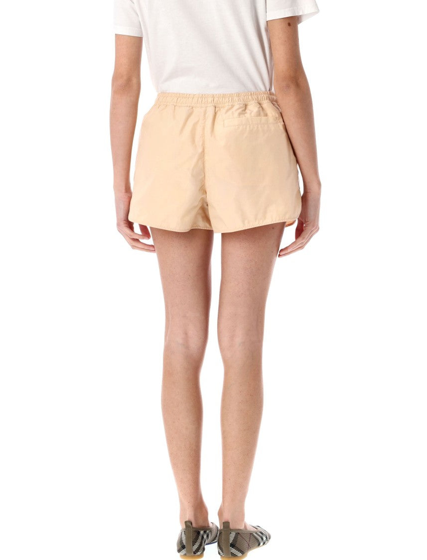 Burberry Relaxed Fit Nylon And Cotton Active Shorts
