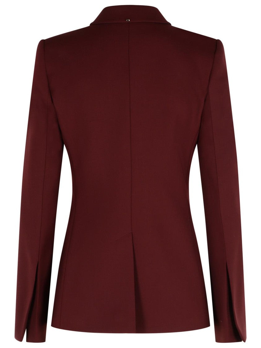 Sportmax 'Cocco' Burgundy Virgin Wool Blazer