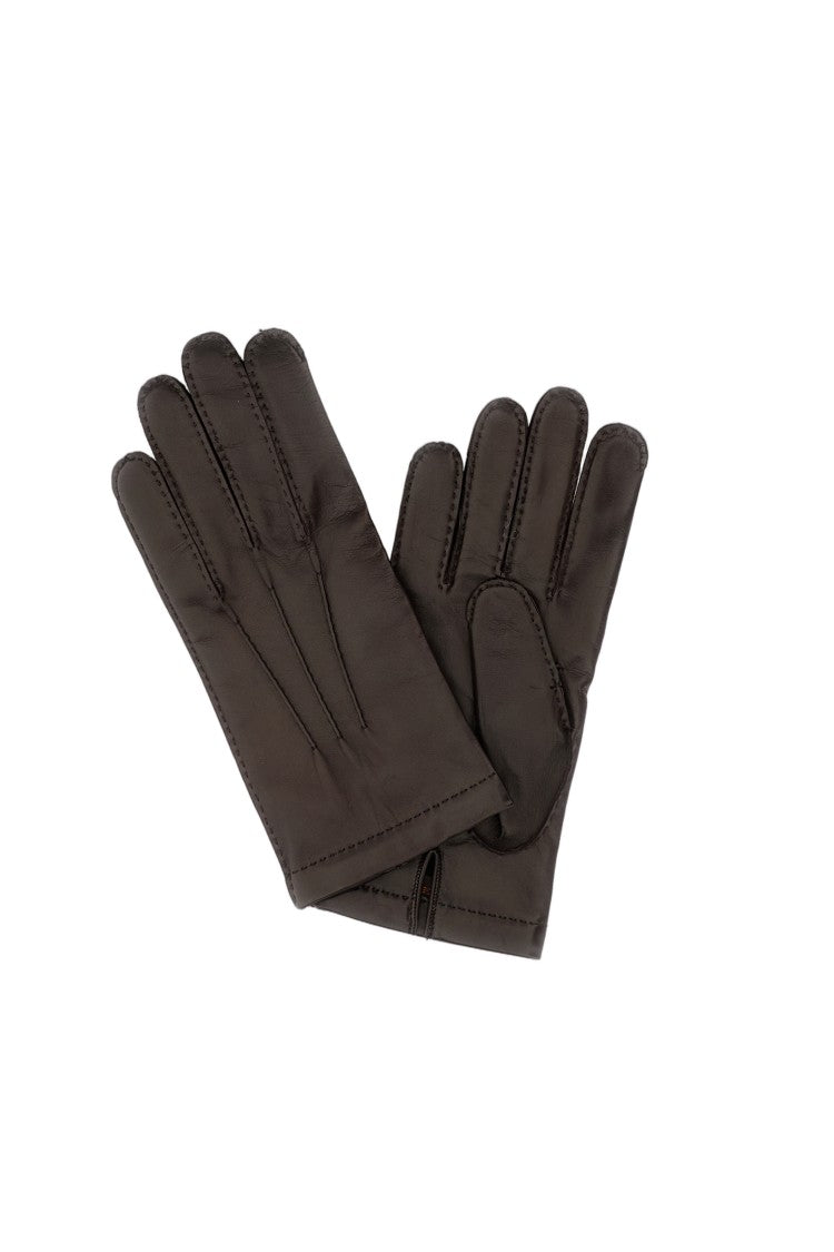 Mario Portolano Handmade Brown Leather Gloves
