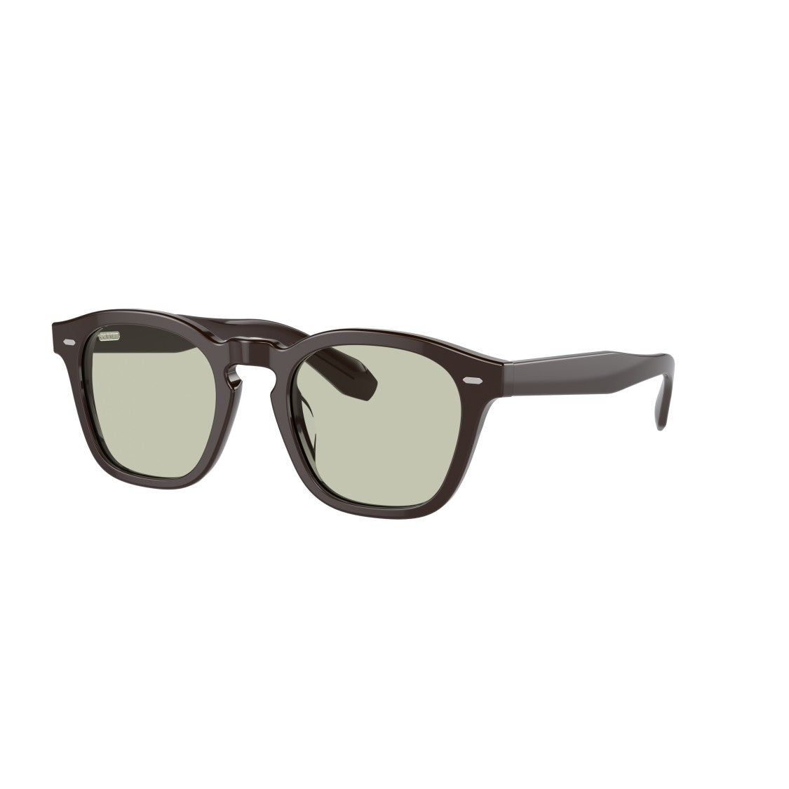 Oliver Peoples 0Ov5527u Classic Square Frame Acetate Sunglasses With Metallic Accents