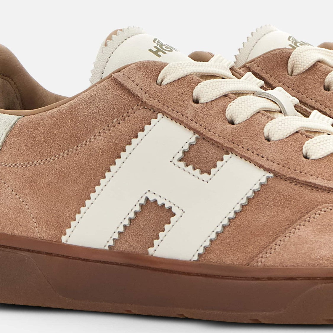 Hogan Cool H Beige Calfskin Sneakers