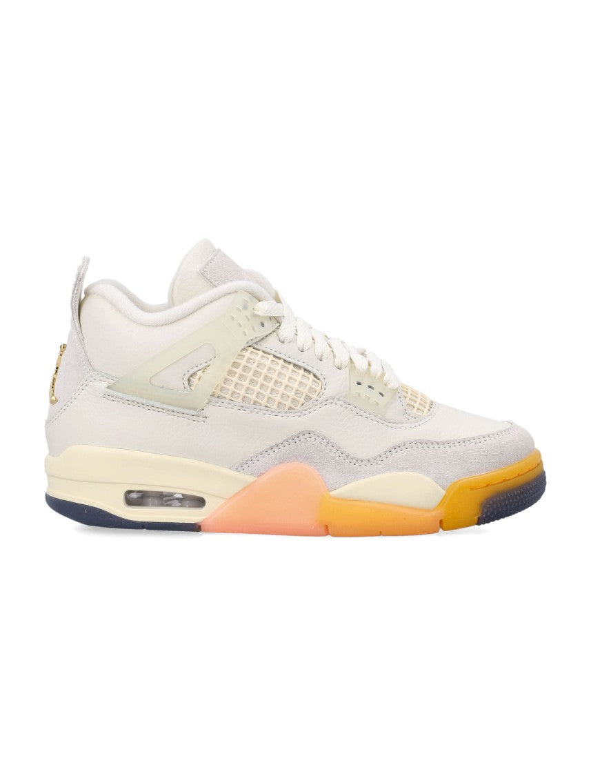 Nike Air Jordan 4 Birds Of Paradise Leather-And-Suede Sneakers