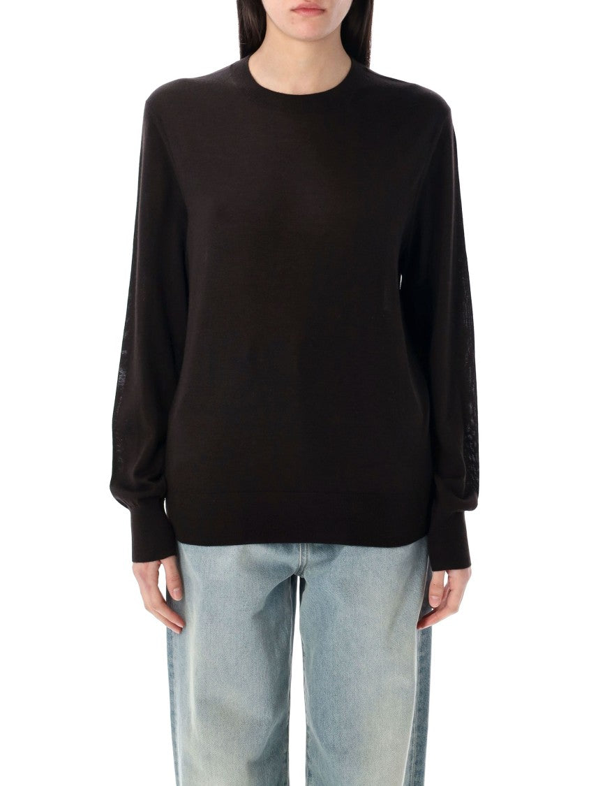 Rhea Classic Black Crew Neck Sweater