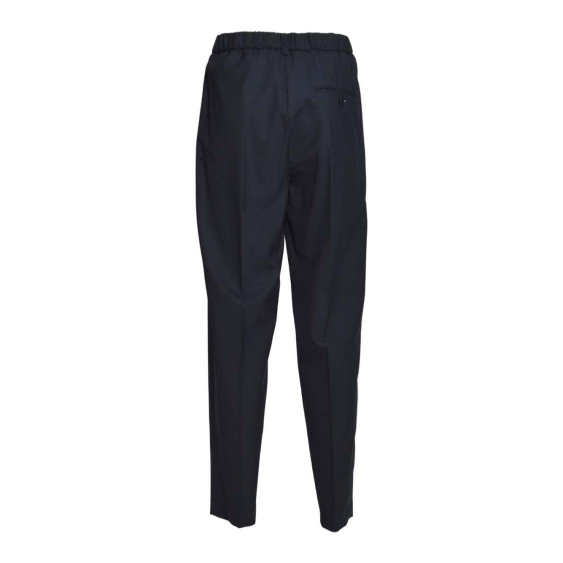 Solotre Tailored Blue Trousers With Structured Silhouette