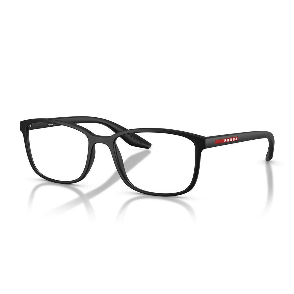 Prada Linea Rossa Ps 07Rv Matte Black Rectangular Sunglasses