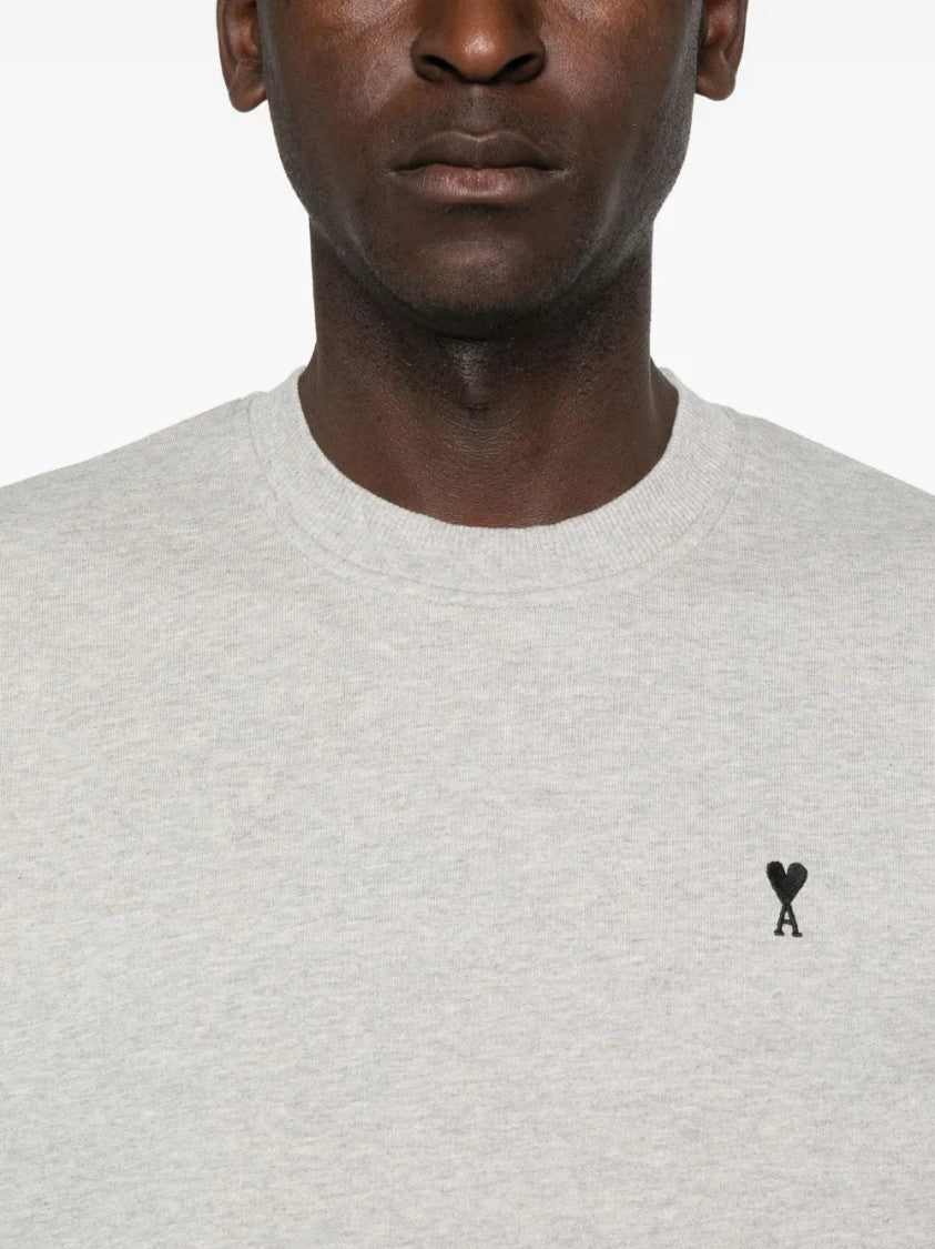 Ami Heart-Logo Crew-Neck Sweatshirt