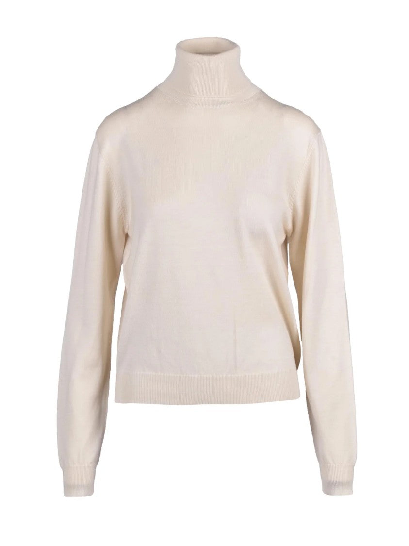 Add Extrafine Merino Wool Turtleneck With High Neck Design
