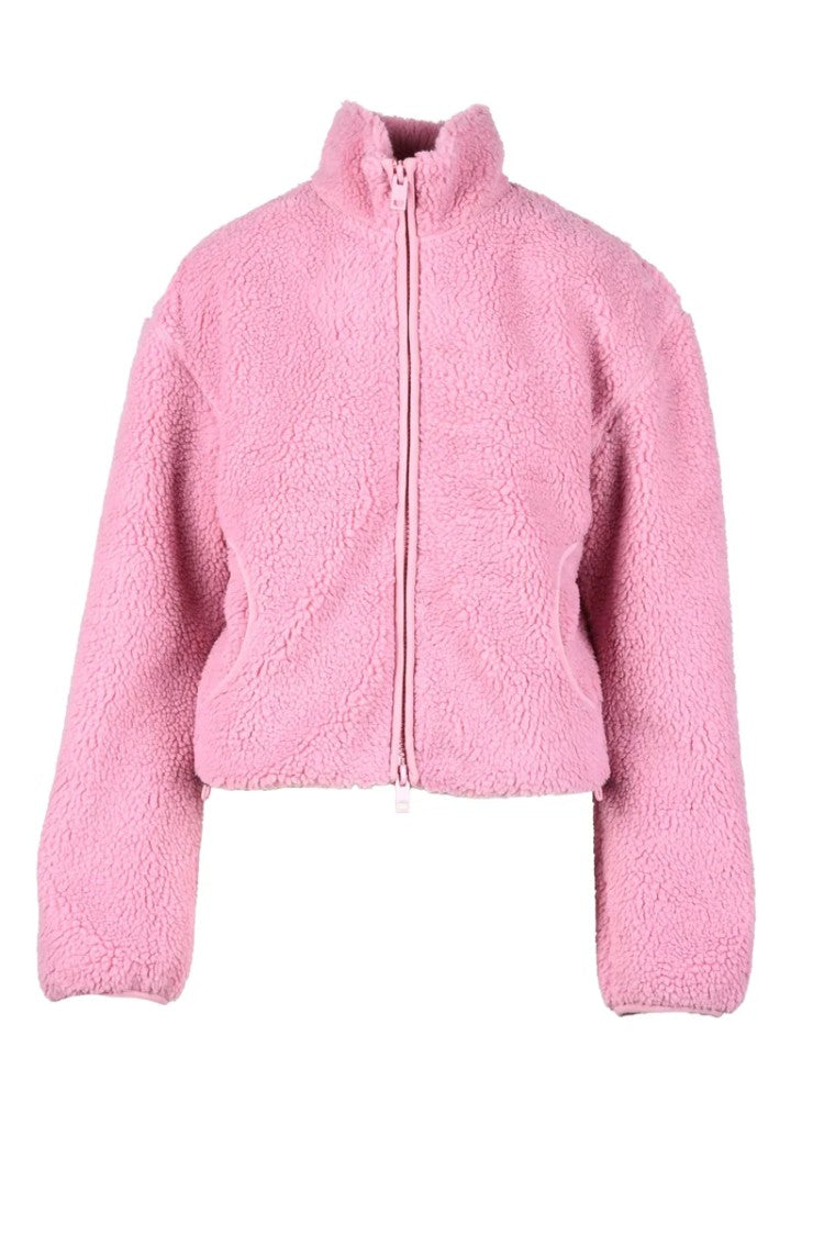 Diesel Women's Short Teddy Coat - Pink