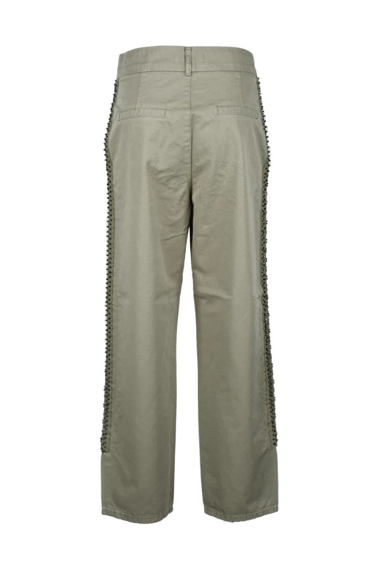 Twin-Set Cotton Trousers - Green