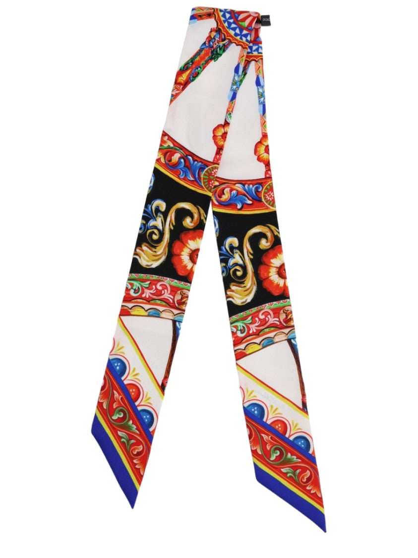 Dolce & Gabbana Patterned Silk Scarf