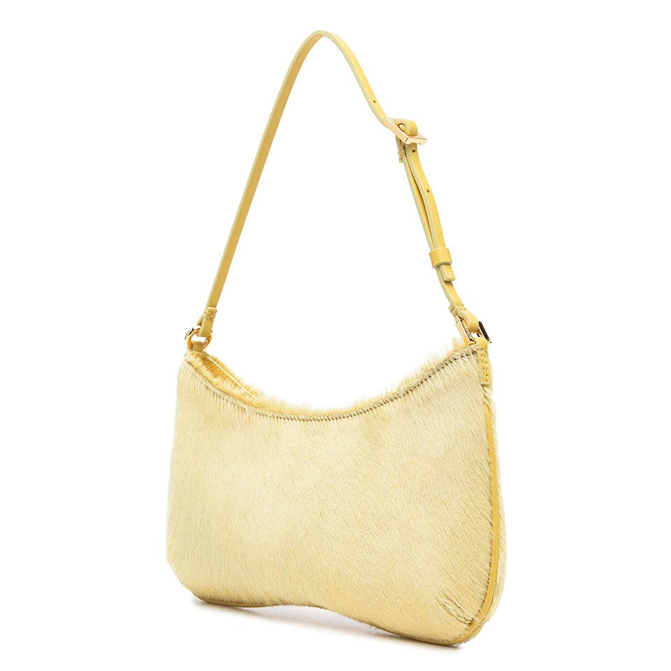 Jacquemus Pony Hair Detail Shoulder Bag In Cow Skin