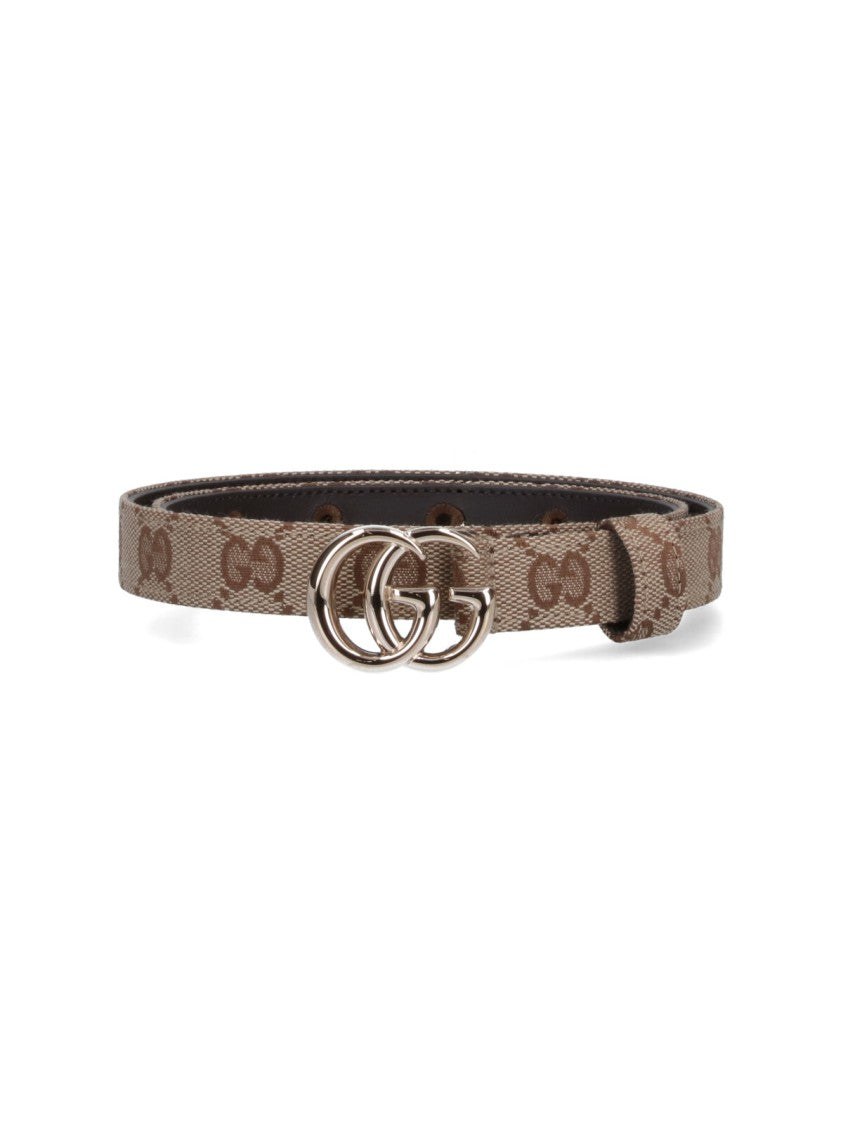 Gucci Slim "Gg Marmont" Belt – Beige