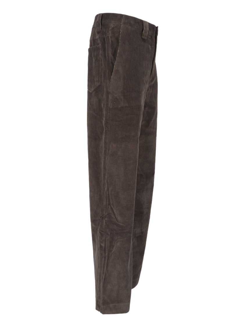 Berner Kuhl Brown Night Corduroy Straight-Leg Pants