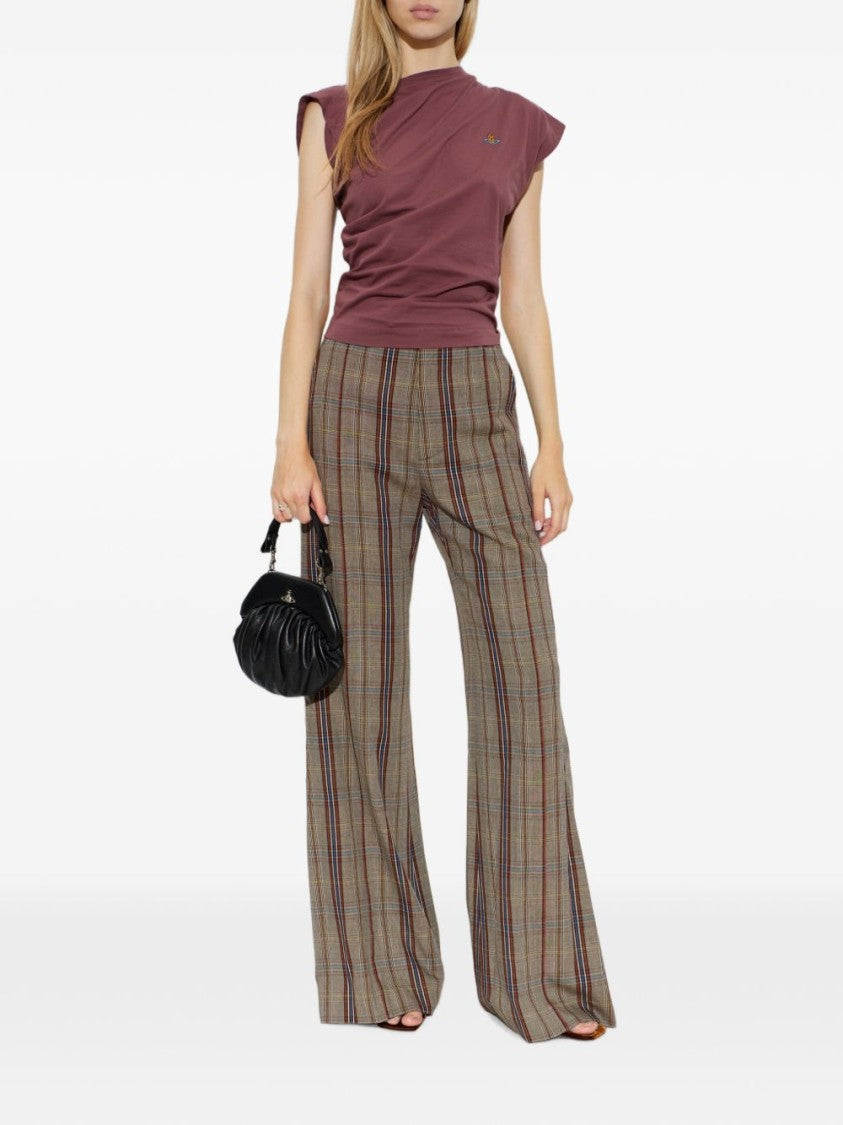 Vivienne Westwood Asymmetrical Draped Fitted Waist Top
