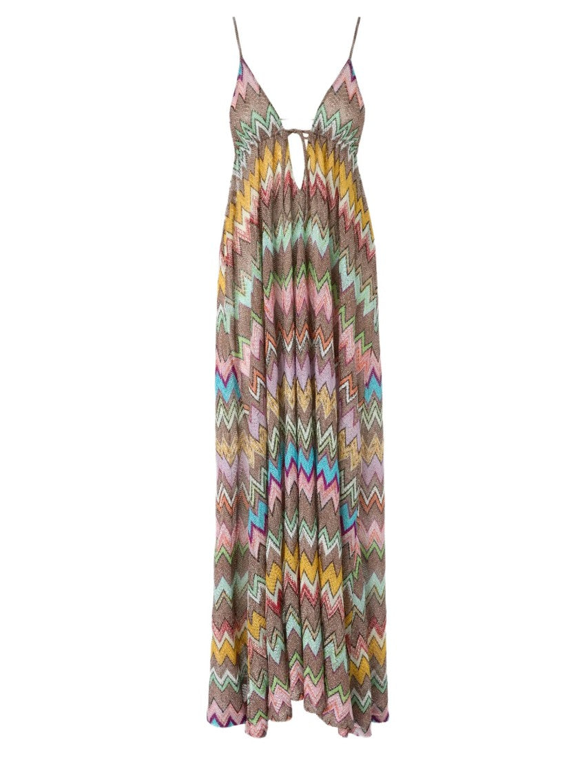Missoni Multicolor Zig Zag Maxi Dress