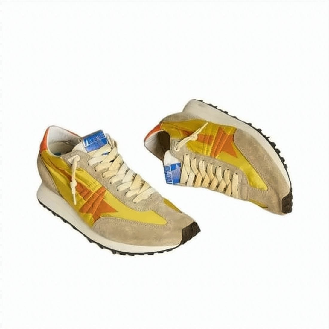 Golden Goose Marathon Retro Running Sneakers With Suede