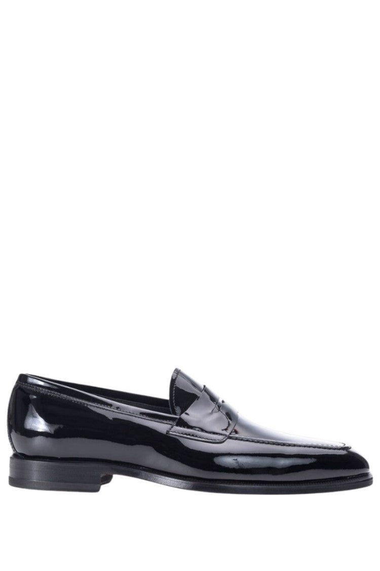 Philippe Lang Shiny Black Loafers