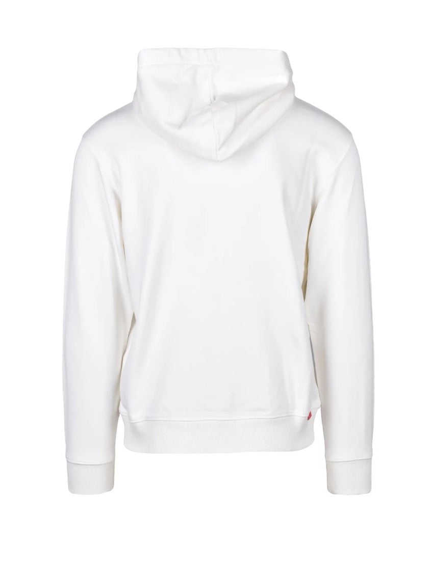 Replay White Hooded Cotton Hoodie