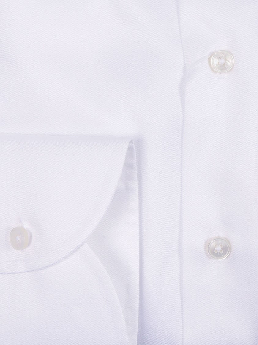 Xacus White Crisp Pointed Collar Shirt